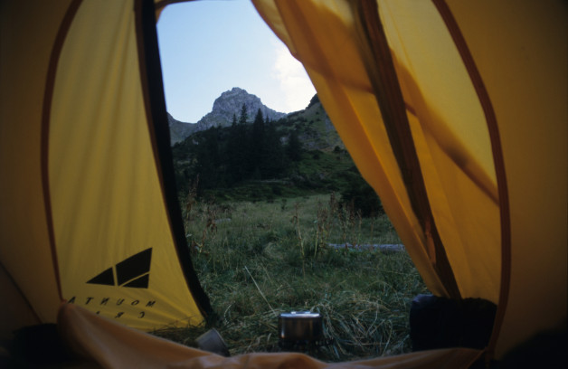 Night's Camp in the Făgăraş Mountains on the Mt Moldoveanu Trek