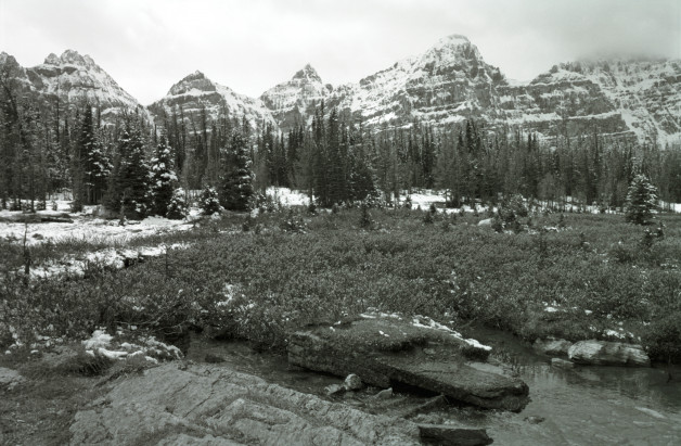 Canadians Rockies in Black and White