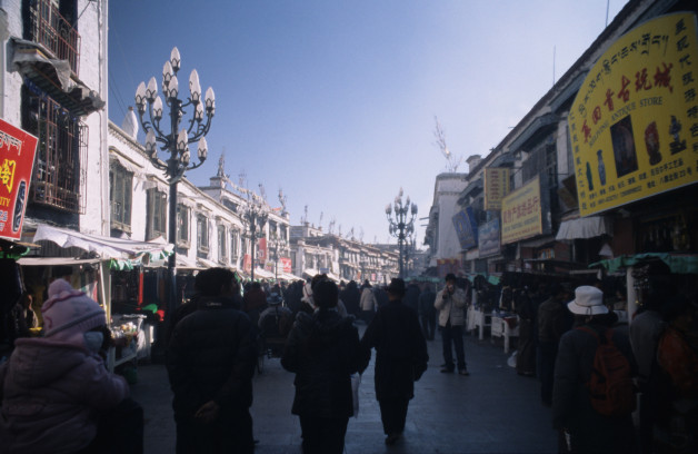 On the streets of Lhasa