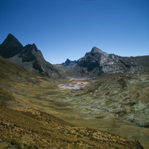 Cordillera Huayhuash in Sunlight