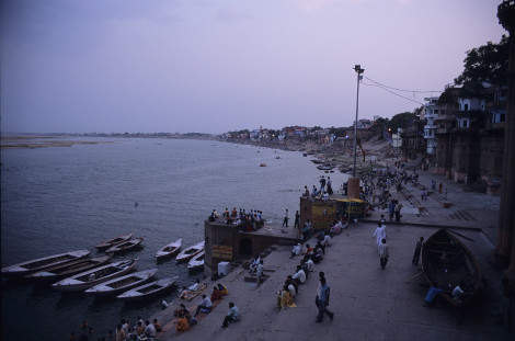 Overlooking the Ganges at Dusk