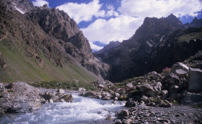 Rivulet Flowing Down Hanging Valley