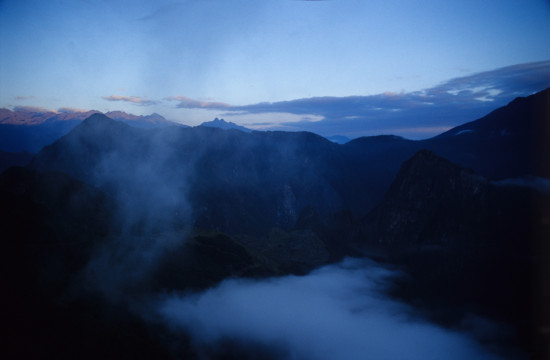 Predawn atop Machu Picchu