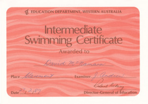 Intermediate Swimming Certificate (2)