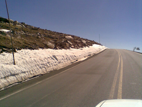 Crossing Beartooth Pass into Wyoming