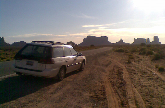 Roadside View of Monument Valley