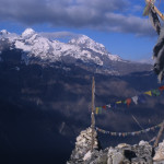 Prayer Flags Atop Langtang Trek Summit