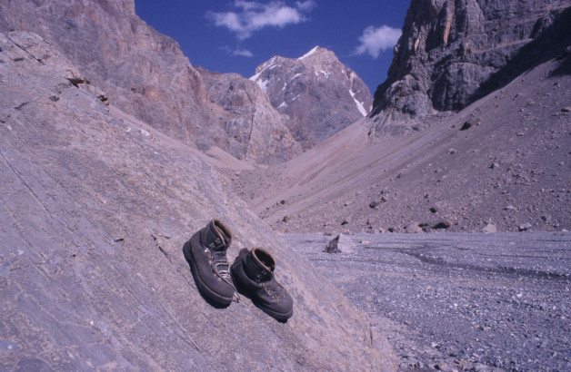 Boots Left Behind in the Fan Mountains