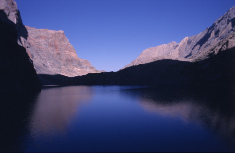 In Shadow in the Fan Mountains