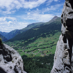 Peering Through a Gap in the Alps