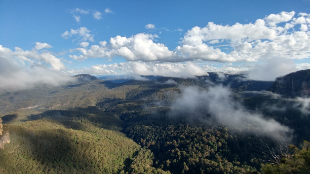In the Clouds Overlooking the Blue Mountains