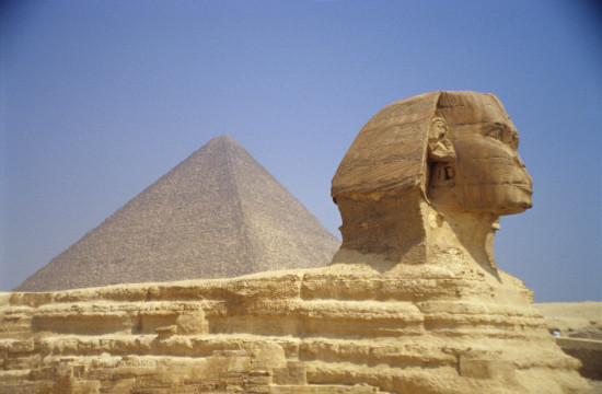 The Sphinx and the Great Pyramid of Giza