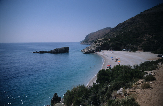 Beach Near Himarë on the Ionian Coast