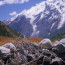 Stone Wall on Batura Glacier Trek