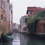 Venetian Gondola Moored on a Canal