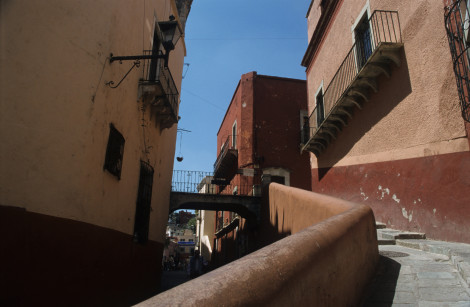 Streetscape in Guanajuato