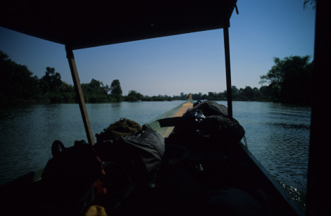 Travelling on the Mekong River to Don Det