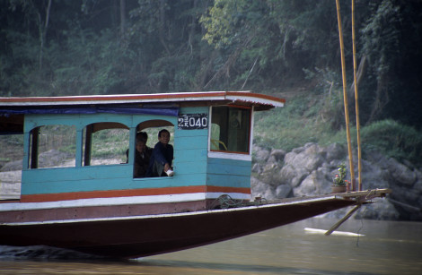 Long Boat on the Mekong