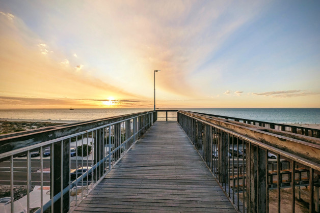 North Fremantle Footbridge at Sunset