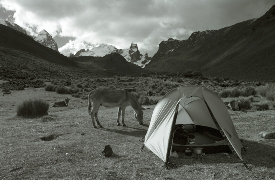 Pitching Camp in the Cordillera Huayhuash