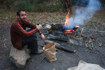 Content Around a Campfire