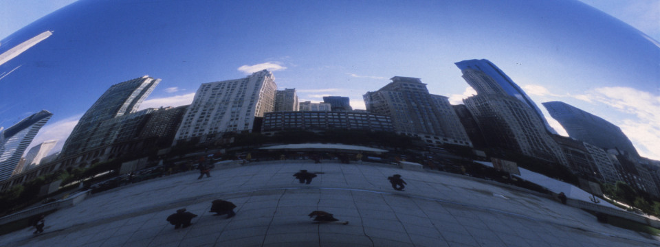 Cloud Gate Reflecting Michigan Ave