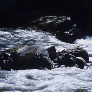 Water Flows Alongside El Chorro Inca Trail