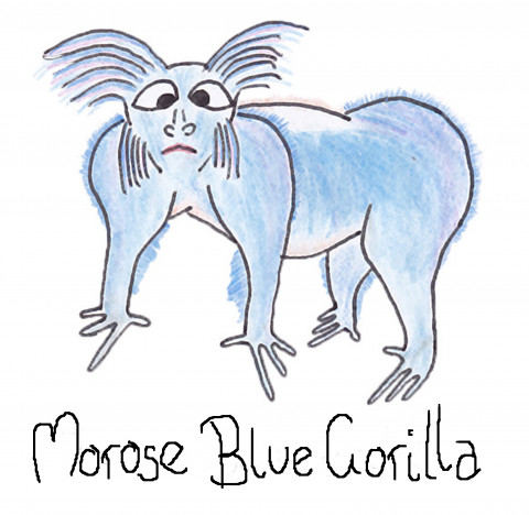 Morose Blue Gorilla