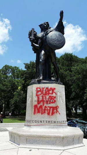 Confederate Defenders of Charleston Statue Defaced