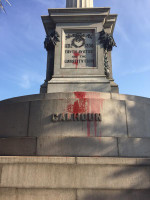 John C Calhoun Statue Defaced