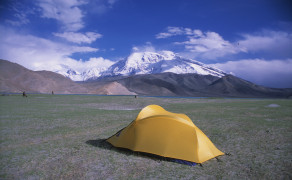 Camping at Karakol Lake