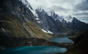 Lakes on Cordillera Huaywash Trek